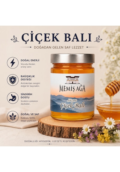 Memiş Ağa Çiçek Balı 850 Gr