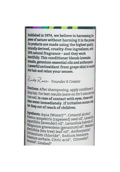 %99 Doğal Rahatlatıcı Saç Bakım Kremi Normal & Kuruya Dönük Saçlar İçin Lavanta & Sardunya, 400 Ml