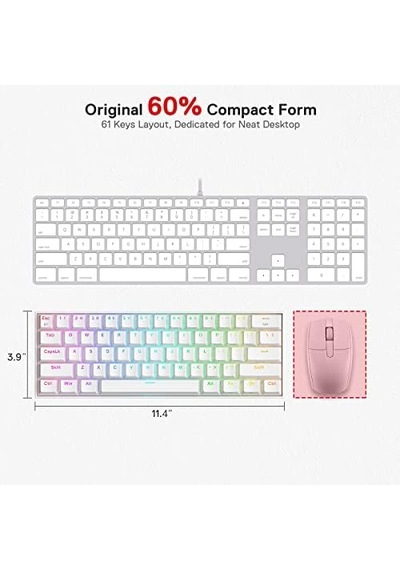 K530 Draconic%60 Kompakt Rgb Kablosuz, 5.0 Bluetooth Oyun Klavyesi Kahverengi Anahtarlı Ve 16,8 Milyon Rgb Aydınlatma