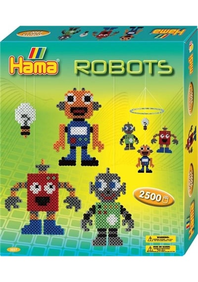 Hama Midi Boncuk Kutu Set - Robotlar Askıda 2.500 Adet Boncuk