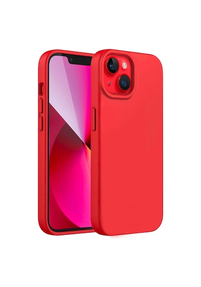 Apple Uyumlu iPhone 15 Kılıf Nano Lansman Silikon Kapak Kırmızı