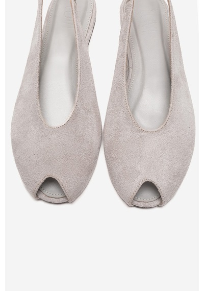 Luvishoes Serına Buz Süet Kadın Sandalet Buz Mavi