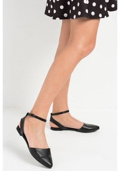 Fox Shoes Siyah Kadın Babet D726226209