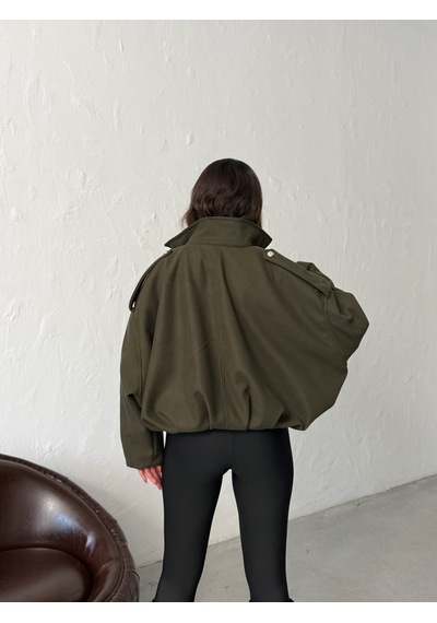 Verymoda Kaşe Mont F2047 Haki