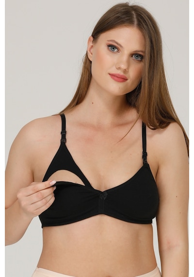 Parlingerie Emzirme Sütyeni Büyük Beden Siyah
