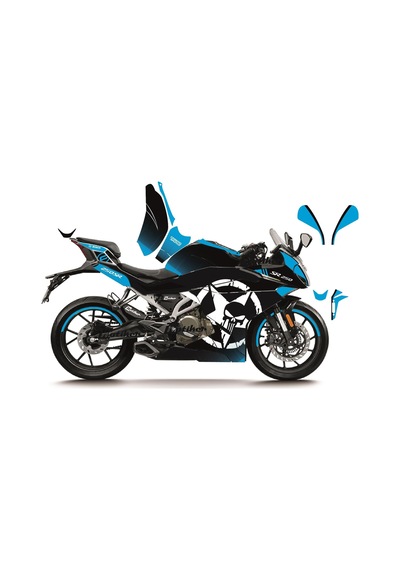 Cfmoto 250sr Punısher Model Parçalı Motosıklet Kaplama Stıcker Etıket Modelı