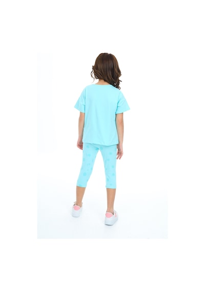 Toontoy Kids Toontoy Kız Çocuk Shıne On Baskılı Kaprili Takım Su Yeşili