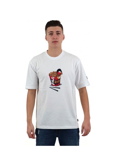 Beyaz Fila Erkek T-shirt Cup Noodle Graphic Lu411112 Beyaz