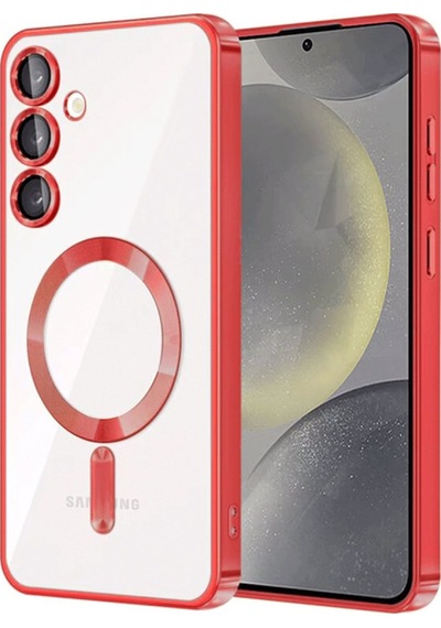 Samsung Uyumlu Galaxy S23 Plus Uyumlu Kılıf Kross Magneticsafe Kapak - Kırmızı