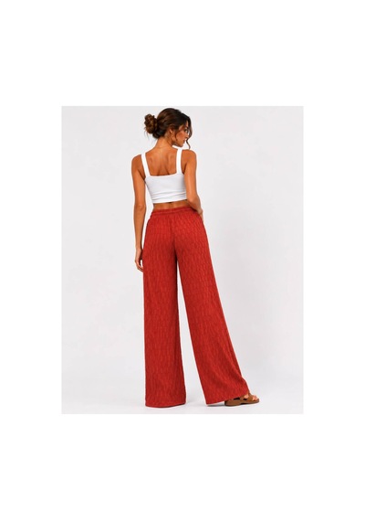 Hira Life Fashion Kadın Kumaşı Kabartma Detaylı Bol Paça Ve Önü Bağcıklı Salaş Burgu Şık Pantolon Kiremit Kiremit Hira Life Fashion Kadın Kumaşı Kabartma Detaylı Bol Paça Ve Önü Bağcıklı Salaş Burgu Şık Pantolon Kiremit Kiremit