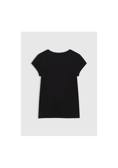 Gap Baskılı Siyah Kız Çocuk T-shirt 460525000