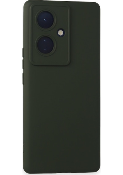V29 Lite Kılıf Nano İçi Kadife Silikon - Koyu Yeşil