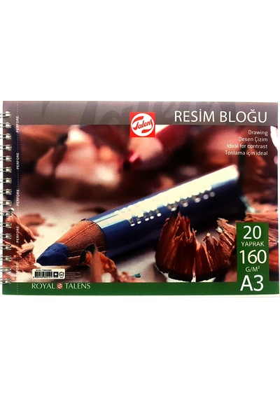 Talens A3 Spiralli 20 Sayfa Çizim Defteri 480303