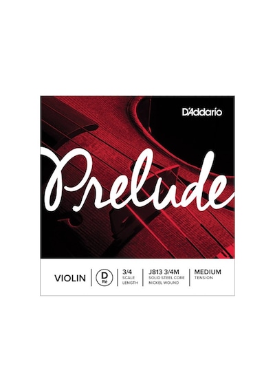 D'Addario Prelude 3/4 Tek Re Keman Teli Medium Tension