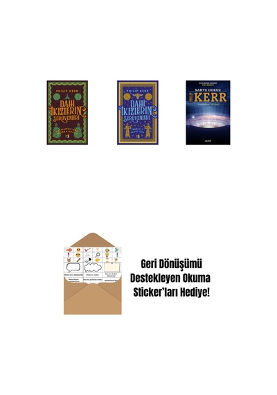 Dahi İkizlerin Serüvenleri - Katmandu'nun Kobra Kralı + Dahi İkizlerin Serüvenleri - Babilli Mavi Cin + Sahte Dokuz + Okuma Sticker'ları