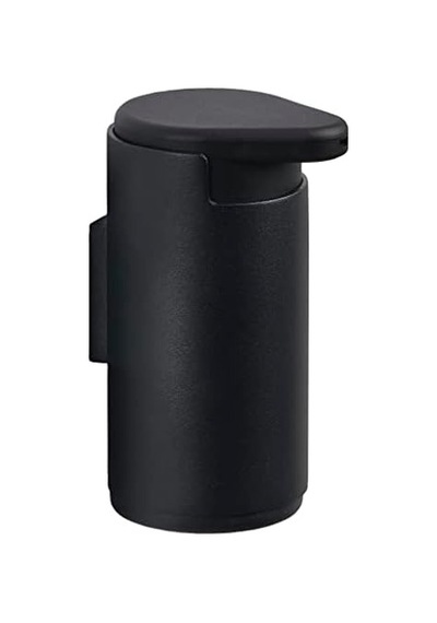 Duvar İçin Rim Sabunluk, Çap 8,5 Cm, Yükseklik 14,4 Cm, Siyah