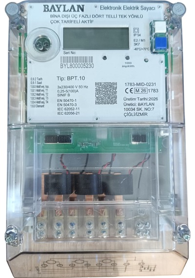 Baylan Trifaze Elektrik Sayacı Pro
