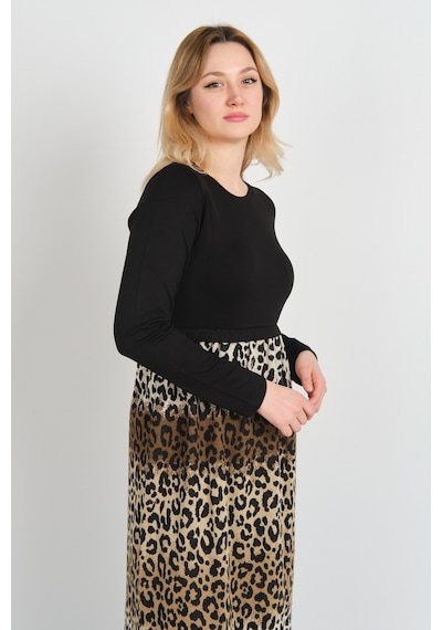 Sistas Kadın Leopar Desenli Yanları Yırtmaçlı Bisiklet Yaka Elbise 24922 Kahve-bej Kahve-bej Sistas Kadın Leopar Desenli Yanları Yırtmaçlı Bisiklet Yaka Elbise 24922 Kahve-bej Kahve-bej