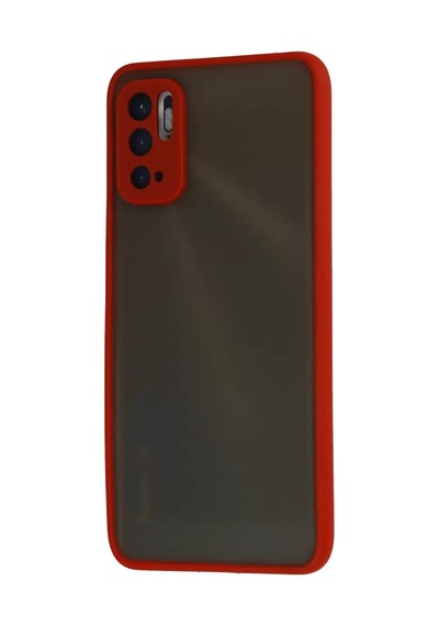 Xiaomi Redmi Note 10 5g Kılıf Montreal Silikon Kapak - Kırmızı Çok Renkli