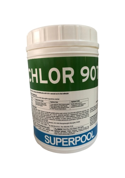SPP Superpool Superchlor 90 TB %90 Tablet Klor 1 KG Havuz Kimyasalı