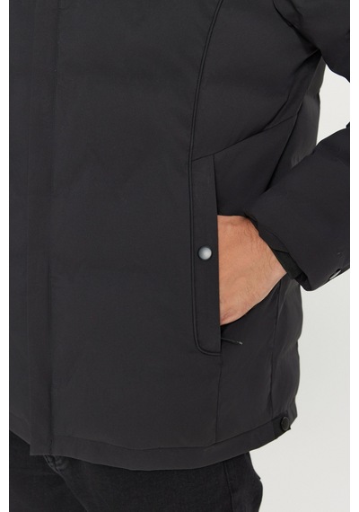 AC&Co / Altınyıldız Classics Erkek Sıyah Standart Fit Normal Kesim Kapüşon Yaka Yan Cepli Casual Mont Siyah AC&Co / Altınyıldız Classics Erkek Sıyah Standart Fit Normal Kesim Kapüşon Yaka Yan Cepli Casual Mont Siyah