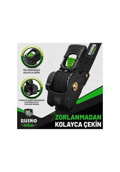 Otomatik Gergi Kayışı 2,5 Cm X 3 M 4'lü Set