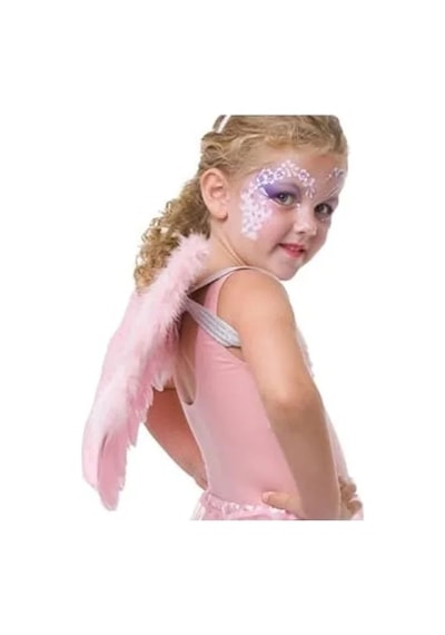 100% Turkish Design Orta Boy Pembe Melek Kanadı, 40x60 Cm Çocuklar İçin Acı Kahverengi