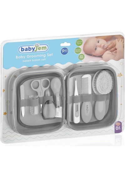 Babyjem Bebek Bakım Seti Gri 9 Parça