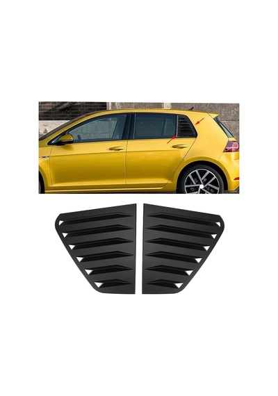 Volkswagen Golf 7 - 7.5 Uyumlu Kelebek Cam Kaplama Vizörü Parlak
