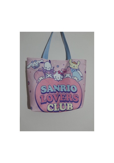 Owl Bag Sanrio Kawai Lovers Club Desenli Tasarım Kumaş Omuz Çantası Çok Renkli