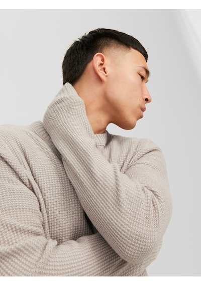 Jack & Jones Jack Jones Erkek Örme Kazak 12243116 Krem