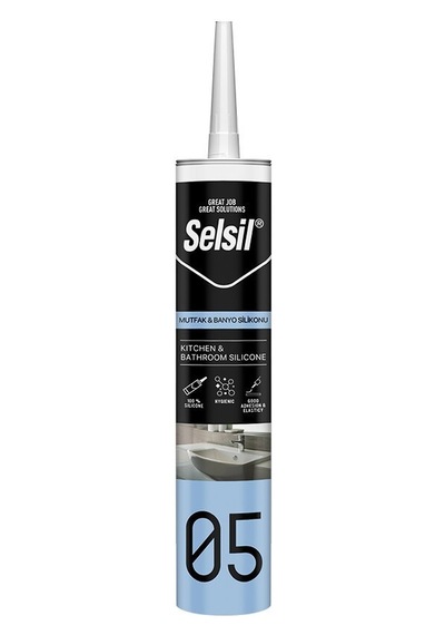Selsil 2431 Şeffaf Mutfak Ve Banyo Silikon 280ml- 25'li Paket