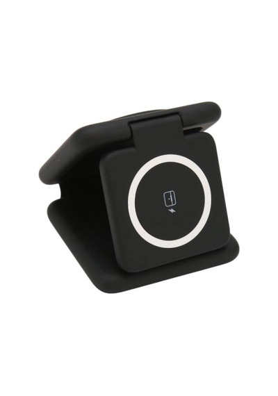 3'lü Kablosuz Şarj Standı Apple Uyumlu iPhone Watch Airpods Android Telefon Hızlı Şarj Katlanabilir