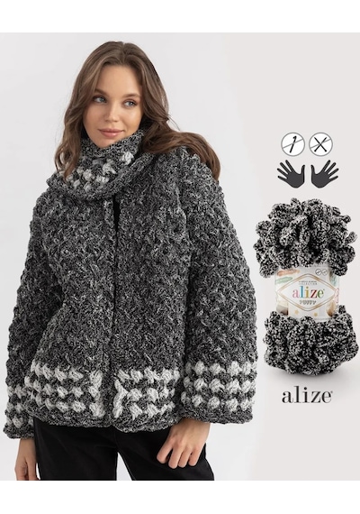 Alize Puffy Puffy 1060 - 5 Adet Peluş İplik 264250942