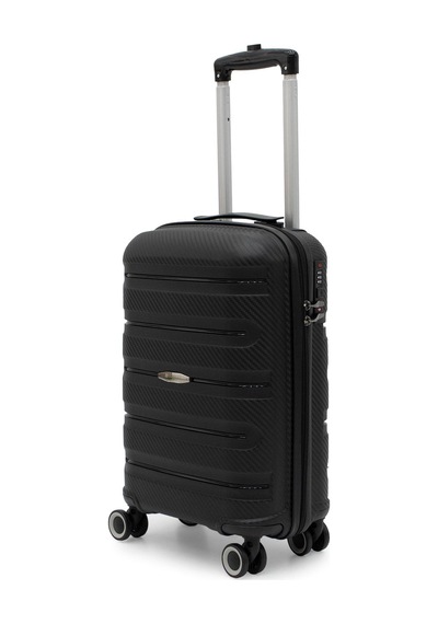 Cotpoly Artemis Pp Polipropilen&kırılmaz Kabin Boy Valiz 55 Cm Siyah