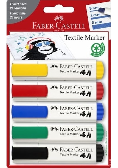 Faber Tekstil Markörü Klasik 5 Li 401595200