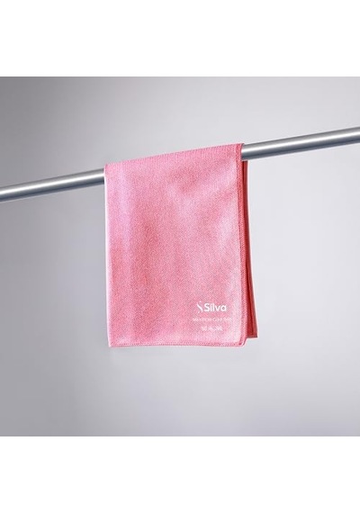 Silva Mikrofiber Cam Bezi Üçlü Set 40x40 Cm - Hav Ve İz Bırakmayan Cam Silme Bezi, Deterjansız Sadece Suyla Temizlik, Ayna Ekran Çelik Ve Oto Camı İçin, Yeşil Mavi Pembe Açık Bej