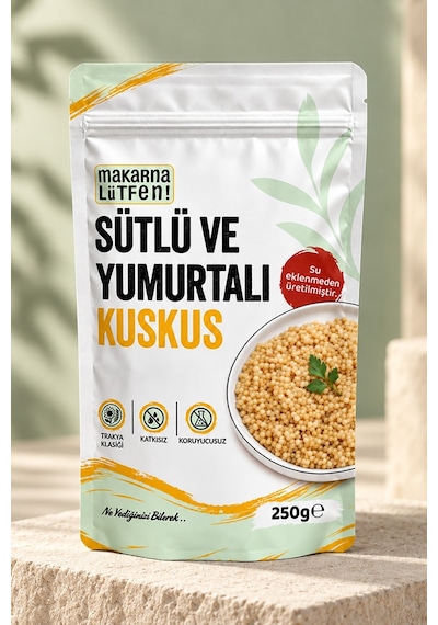 Sütlü Ve Yumurtalı Kuskus +1 Yaş - 250 Gram