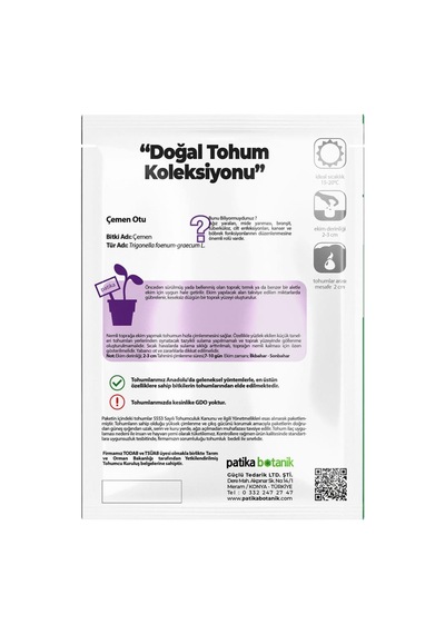 40 Adet Ata Tohumu Çemen Otu