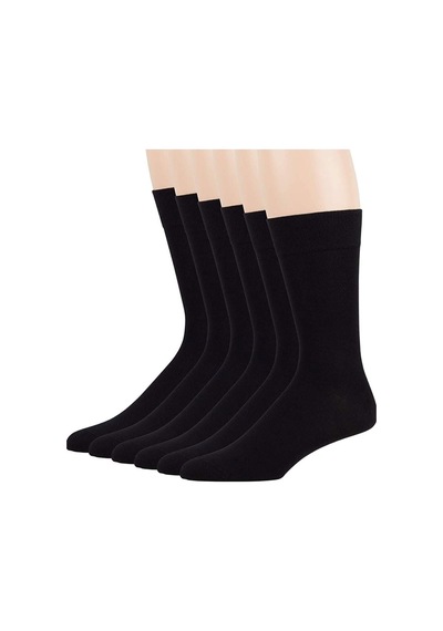 Nacar Store Erkek Siyah Yazlık Bambu Çorap 5 Li Çok Renkli