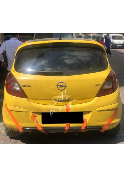 Opel Corsa D Difüzör Arka Ek Plastik