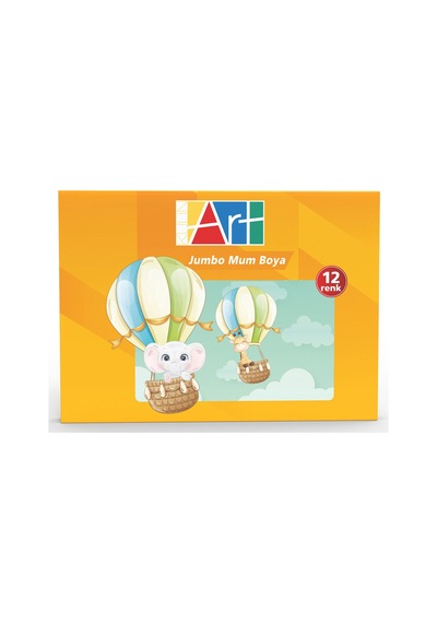 Kulinart Jumbo Mum Boya 12'li - 8 Adet Tarı Beyaz