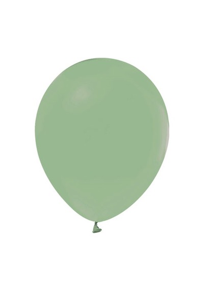 Balon Düz Pastel Makaron Balon Küf Yeşili 100 Adet