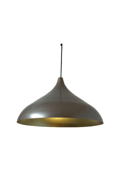 Dylight Retro Metal Sedefli Kahve Dekoratif Rustik Metal Sarkıt Avize Çap:43 Cm Beyaz