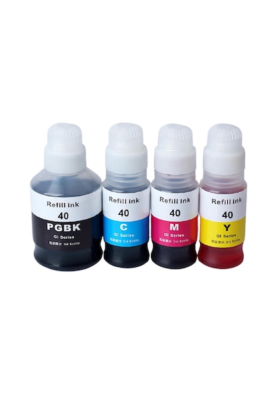 Canon Pixma G3430 Gı-40/gı-41 4 Renk Muadil Mürekkep Seti - Siyah 170 Ml- Renkliler 70 Ml