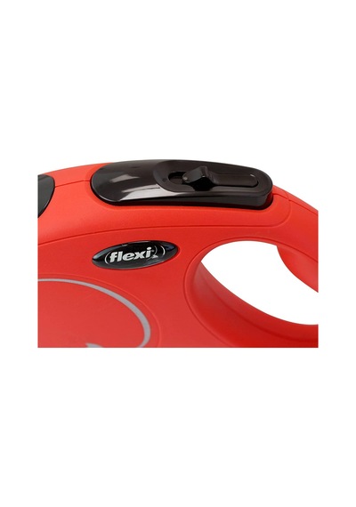 Flexi New Classic 5m Şerit S Kırmızı Otomatik Tasma Kırmızı