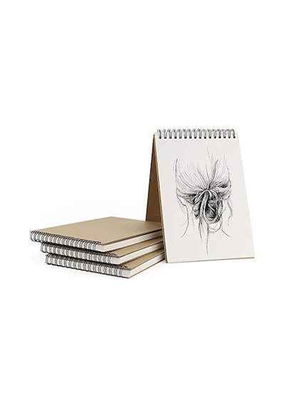 Eskiz Defteri A4 Boyutunda 160 Gr Üstten Telli Karakalem Büyük Sketch Book 25 Yaprak - 1 Adet Beyaz