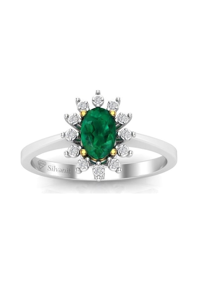 0,60 Karat Pırlantalı Zümrüt Yüzük (464656467)