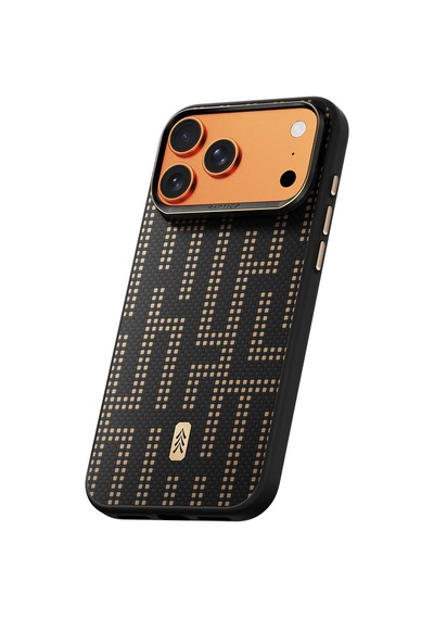 İphone 17 Pro Uyumlu Kılıf M-safe Şarj Özellikli Raptic Aramid Dual Grid Serisi Kapak Siyah