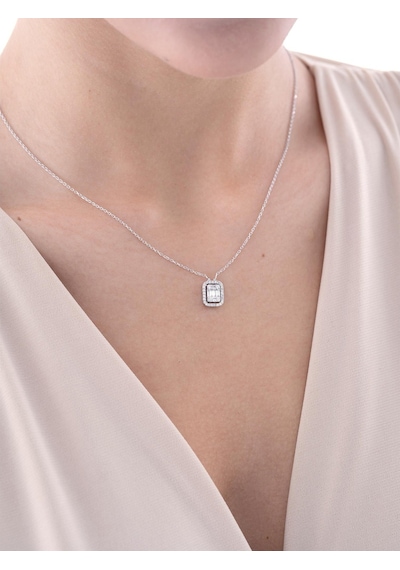 Nochediamond 0,32 Karat Baget Pırlanta Kolye-613
